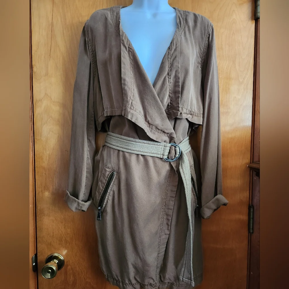 Cartonnier Anthro Belted Trench Coat Lightweight